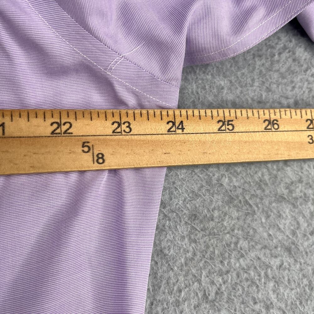 Brooks Brothers Regent Non Iron Shirt Purple Button Up Long Sleeve Mens 16.5 - Picture 10 of 14